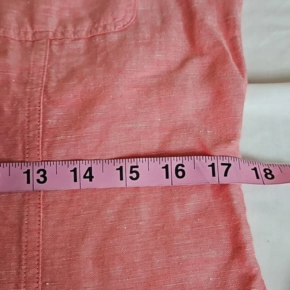 Banana Republic Soft Wash Shirt Linen Blend Medium VGUC - Picture 5 of 10